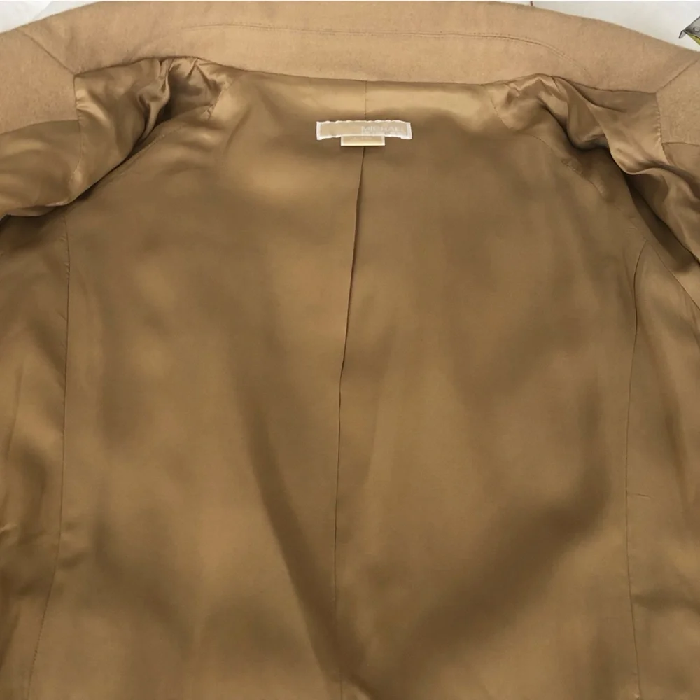 NWT Michael Kors 3/4 sleeve belted wool jacket blazer - Picture 11 of 11